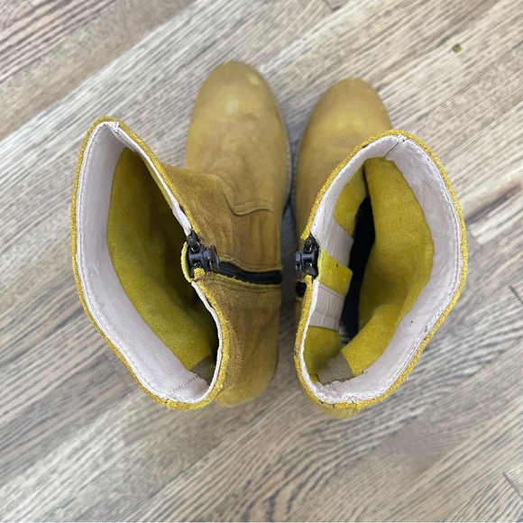 Miss L Fire Jane Mustard Boots Size EU 38 US 7.5 - Picture 8 of 12